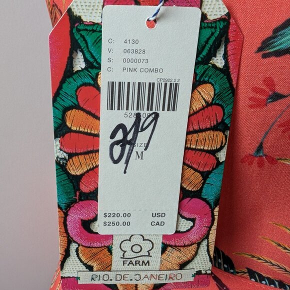 NWT Farm Rio for Anthropologie Musette Maxi Wrap Dress - Picture 8 of 8